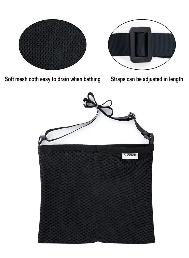SUCONBE Adjustable Mastectomy Drain Holder Drainage Pouch with Shower Bag for Breast Surgery Mastectomy Breast Reduction Augmentation Post-Surgery Recovery Support Patient Care Kit (Black) - Image 3